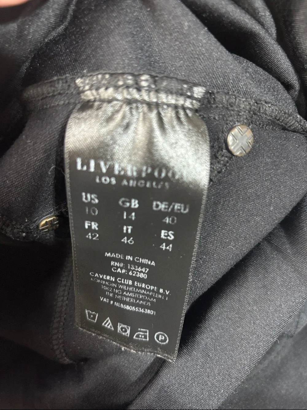 Liverpool | Black Maternity Skinny Jeans with Stretch Panel the legging 10 30 - Picture 5 of 6
